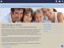 Tablet Screenshot of citrusspringsfamilydentistry.com